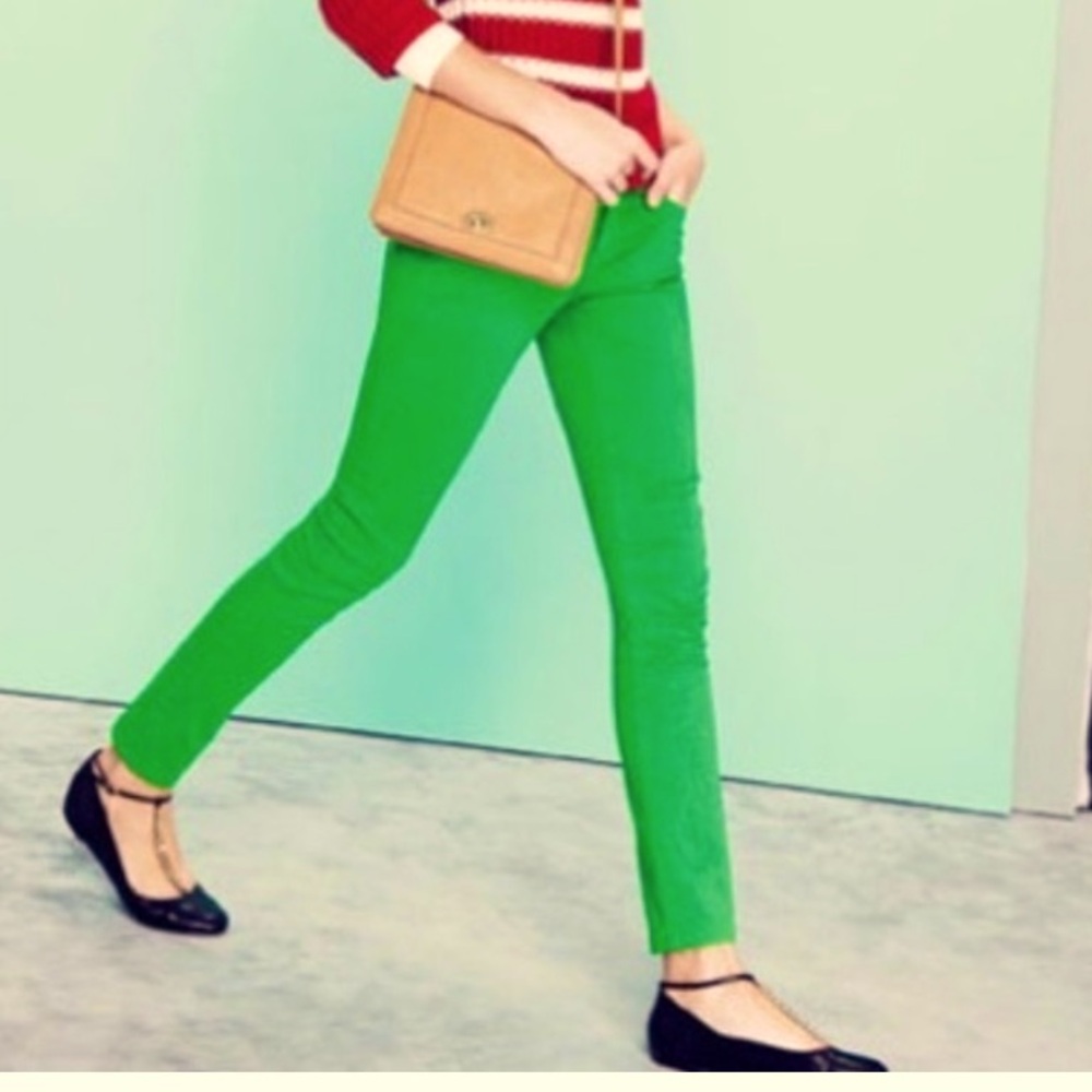 J.Crew Toothpick Ankle Jean size 32 forest green new with tags